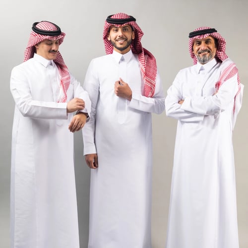 باقة الفخامة 3 قطع اقمشة من التميمي - Luxury Fabri...