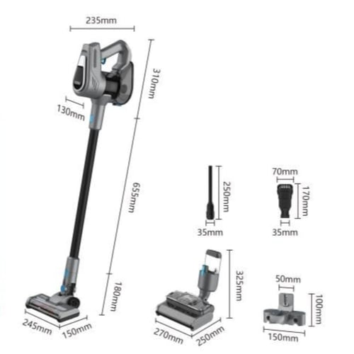 ويننج ستار مكنسة كهربائية عمودية , سعة 1.2 لتر ، ج...