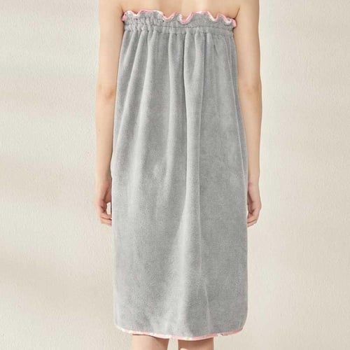 توب روب استحمام رمادي مفتوح ريفي - Top Gray Bath R...