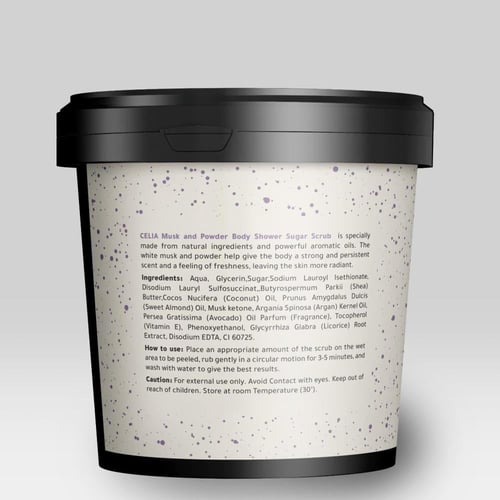 سيليا مقشر جسم السكر رغوي بالمسك وباودر 600 غرام -...