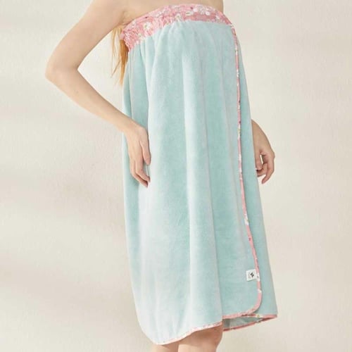 توب روب استحمام تركواز مفتوح ريفي - Top Turquoise...