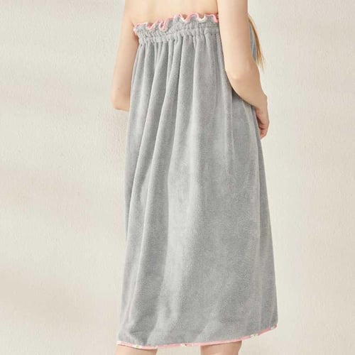 توب روب استحمام رمادي مفتوح ريفي - Top Gray Bath R...