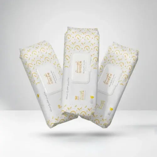 مناديل مبللة برائحة الليمون للمطبخ من غيم 3*50 =15...