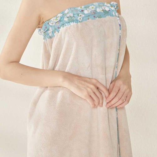 توب روب استحمام بيج مفتوح ريفي - Top Beige Bath Ro...