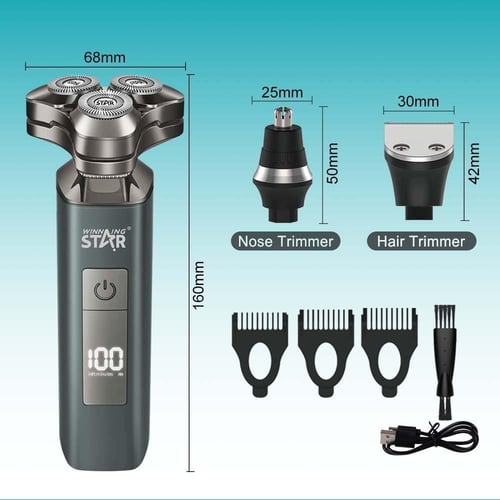 ويننج ستار ماكينة حلاقة , 3 في 1 , 3 رؤوس مختلفة ,...
