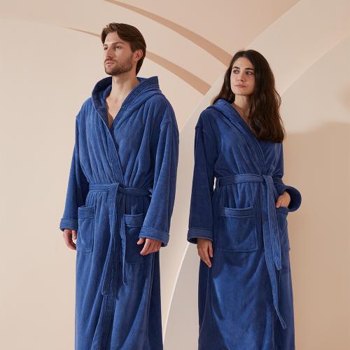 روب مودرن ازرق بقيعة ريفي - Modren Rob Blue With H...