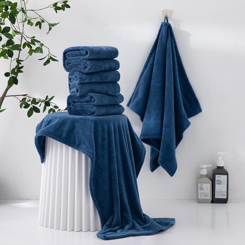 منشفة استحمام مودرن ازرق - Modern blue towel reefi