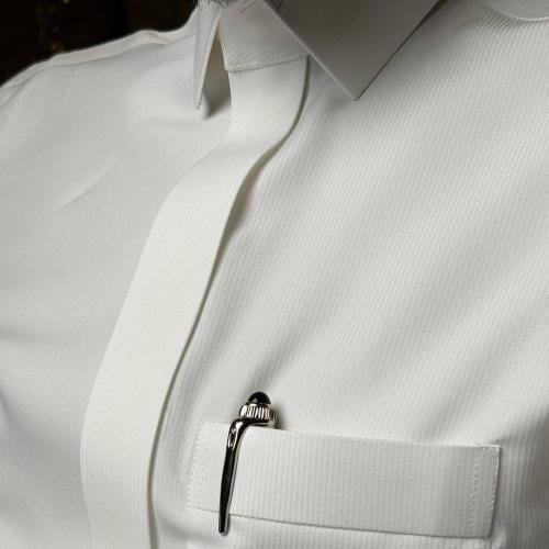 قماش الناسج ميس مقلم ابيض - Al Nasej Mays Striped...