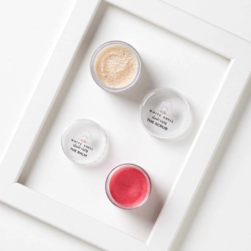 بكج مقشر و مرطب الشفاه وايت شيل - White Shell lip...
