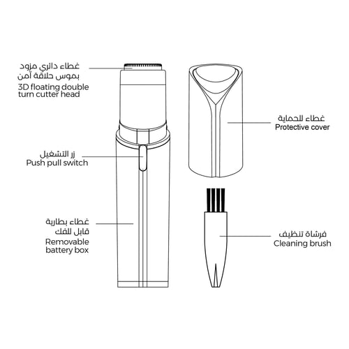 جهاز إزالة شعر الوجه بونيتا - bonita facial hair r...
