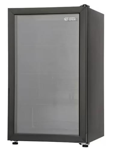 ثلاجة عرض واقف زجاجي 72 لتر أسود GS-128