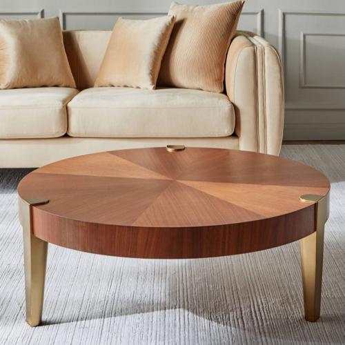 طاولة وسط خشب الجوز