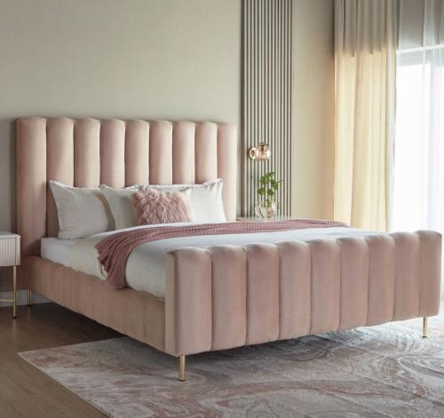 سرير مخمل كوين