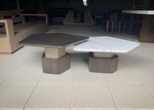 طقم طاولات NAZ خشبي فاخر