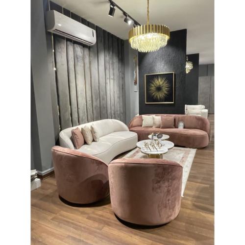 طقم كنب مخمل 8 اشخاص