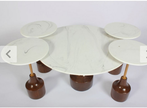 طقم طاولات رخامي