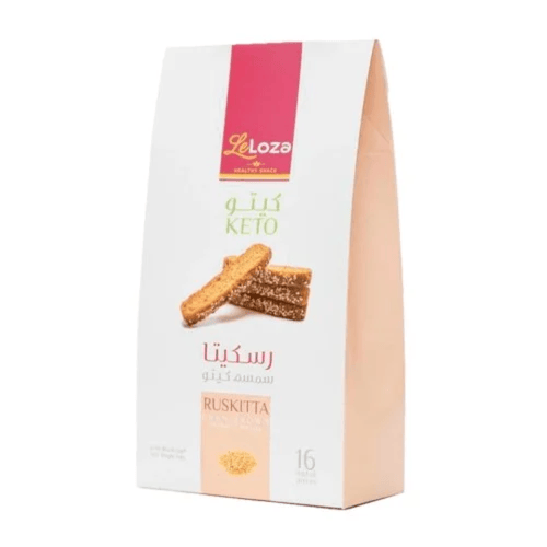ليلوزا رسكيتا شابورة كيتو 140 جم 16 حبة