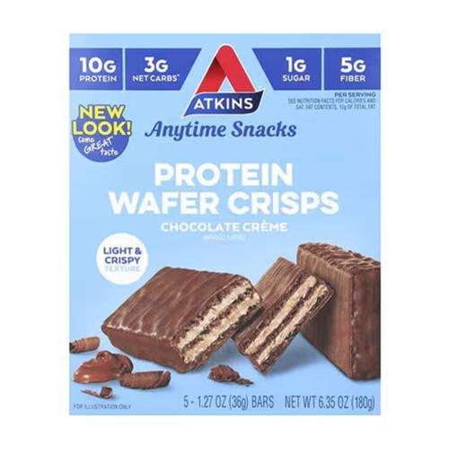 اتكنز سناك بروتين ويفر كريسبي 180 جم 5 حبات