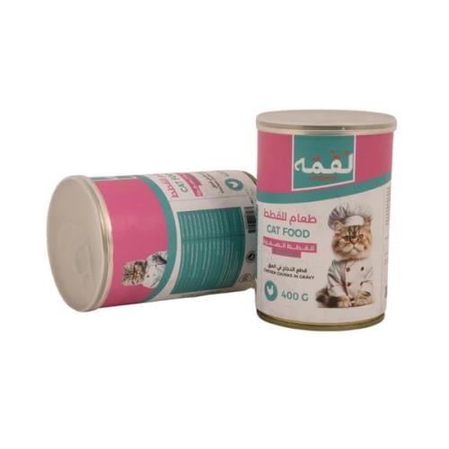 لقمة قطع الدجاج بالمرق للقطط الصغيرة 400غ