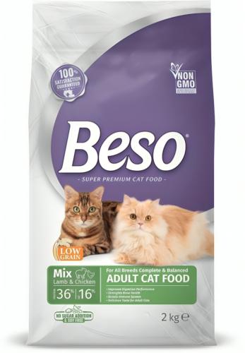 بيسو طعام جاف مكس للقطط البالغة