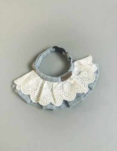 ياقة للقطط مطرزة