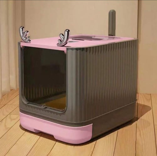 صندوق فضلات مغلق للقطط