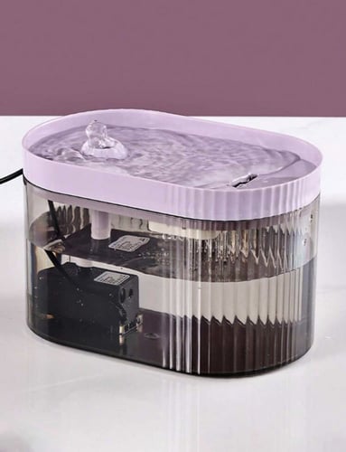 نافورة للحيوانات الاليفة بلون ارجواني 1.5 لتر