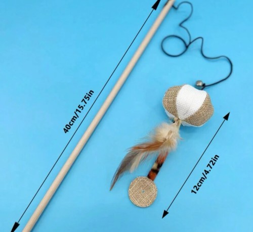 سنارة للقطط كرة من الخيش