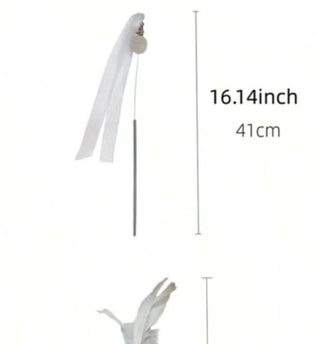 سنارة للقطط متعددة الاشكال بلون رمادي