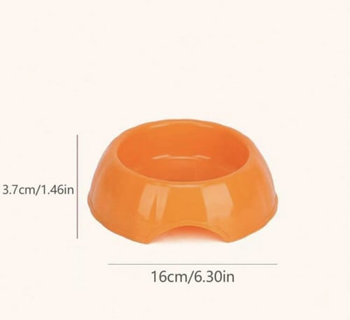 وعاء مفرد صغير للطعام او الماء مدور