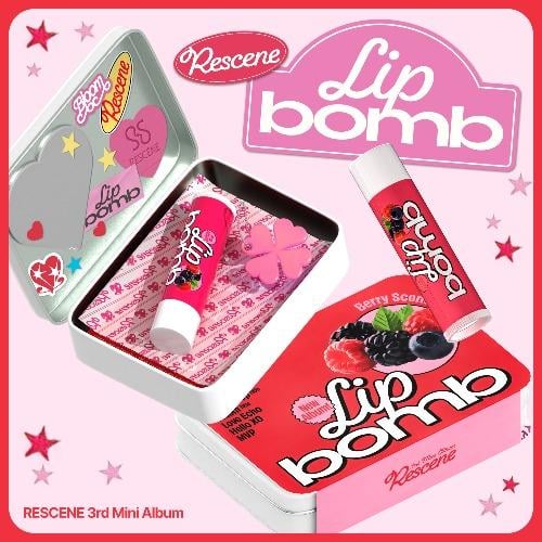 RESCENE - [LIP BOMB] 3rd Mini Album QR LIP BALM Ve...
