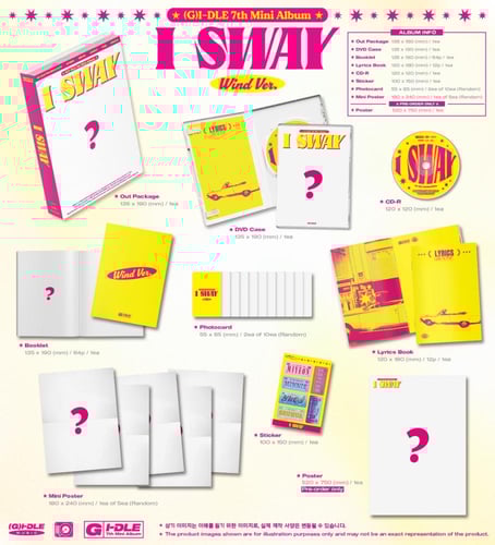 I-DLE - [I SWAY] 7th Mini Album RANDOM Version