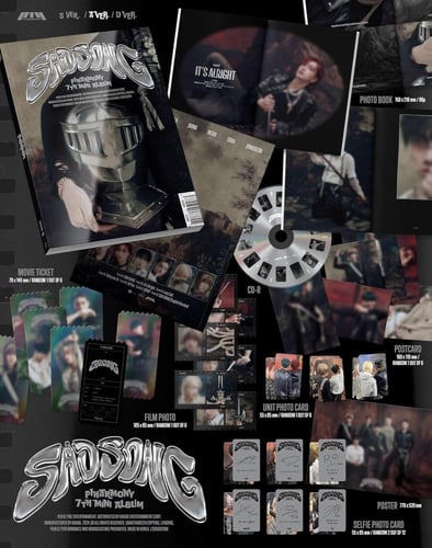 P1HARMONY - [SAD SONG] 7th Mini Album RANDOM Versi...