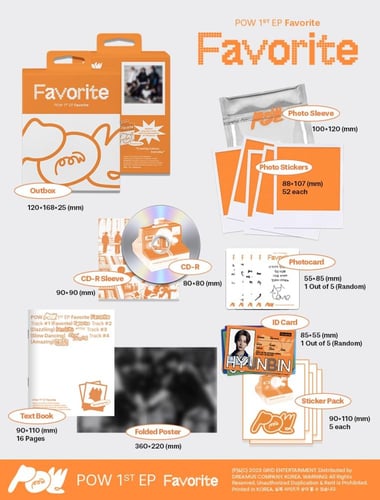 POW - [FAVORITE] 1st EP Album RANDOM Version