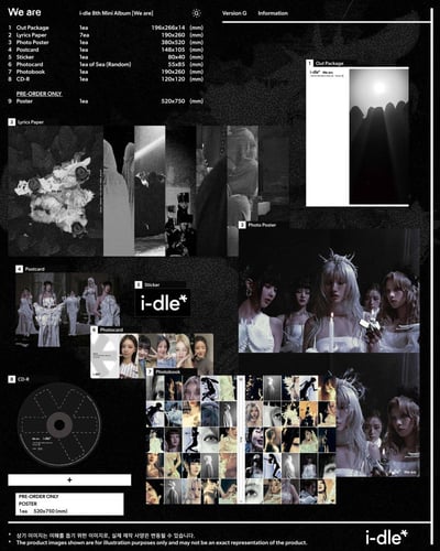 i-dle - [WE ARE] 8th Mini Album 3 Version SET