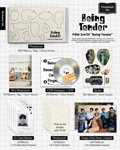 POW - [BEING TENDER] 3rd Album PHOTOBOOK 2 Version...