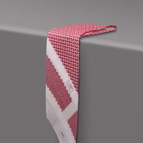 شماغ البسام بلس أحمر بيج