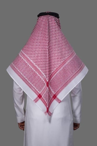 شماغ البسام بصمة 3 لون فاتح