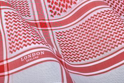 شماغ لندن أحمر مودرن