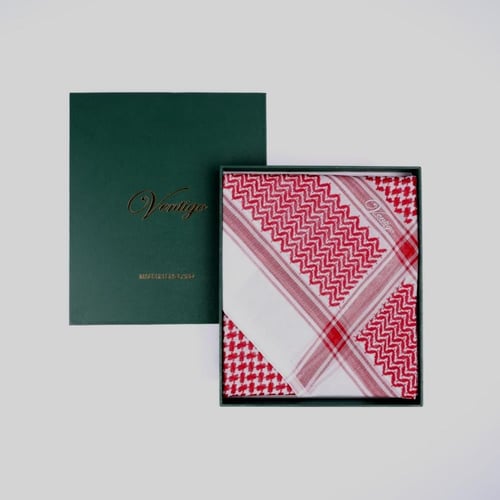 شماغ فينتيقو أحمر كلاسيك V-4