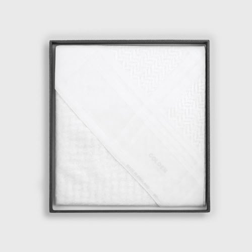 شماغ قولدن كلاسيك أبيض W9