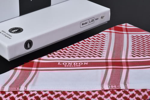 شماغ لندن أحمر مودرن