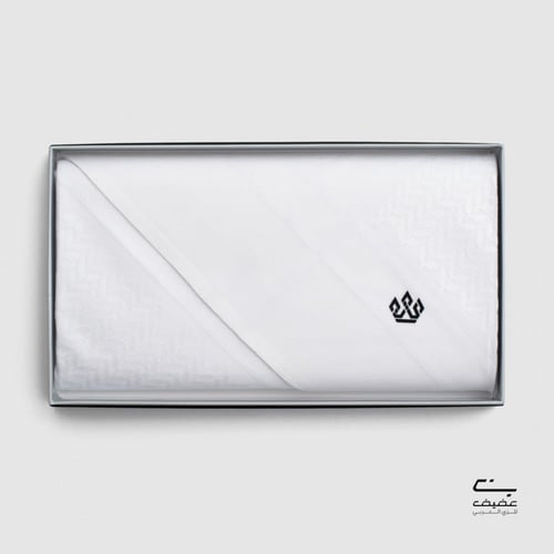 شماغ التاج أبيض