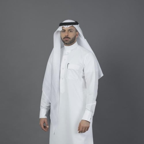 شماغ البسام ماي فير أبيض