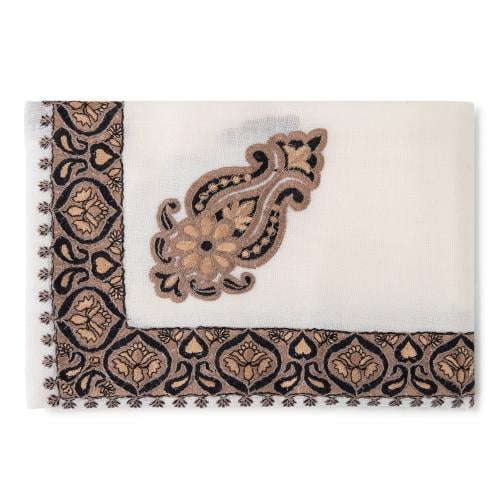 شال كشميري مرازم بيج غامق F2