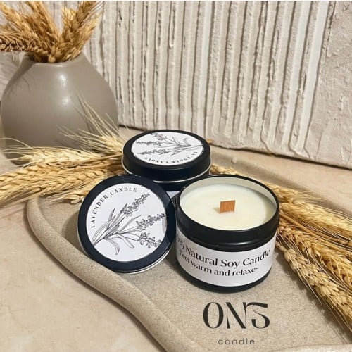 شمعة بعلبة سودا