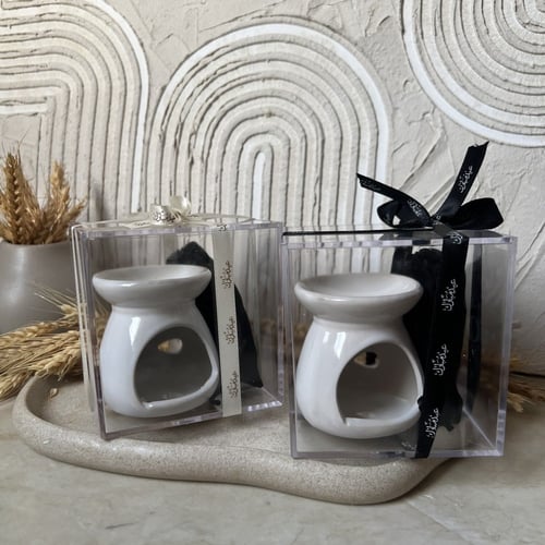 فواحة سيراميك مع شمع عطري