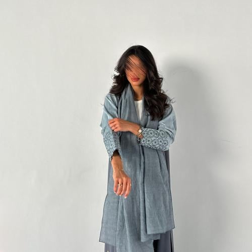 VR23 CYAN FLORAL SLEEVES (للتسليم الفوري - متوفر ب...