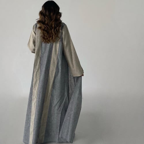 CYAN WITH BEIGE SLEEVES