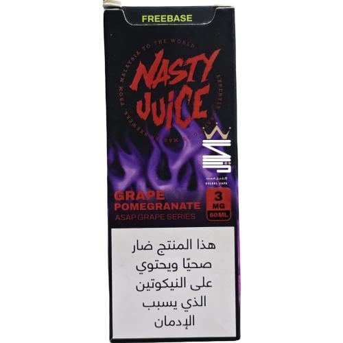 نكهة عنب رمان من شركة ناستي 60مل - NASTY GRAPE POM...